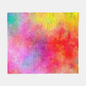 Dreieck-Muster mit Farbmischhintergrund. abs Fleecedecke (Vorderseite (Horizontal))