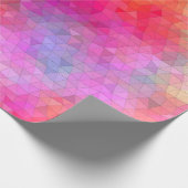 Dreieck-Muster mit Farbmischhintergrund. abs Geschenkpapier (Ecke)