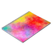 Dreieck-Muster mit Farbmischhintergrund. abs Notizblock (Linke Seite)