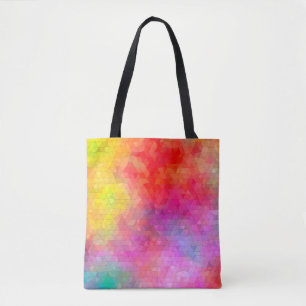Dreieck-Muster mit Farbmischhintergrund. abs Tasche