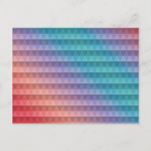 Dreieck-Muster Postkarte