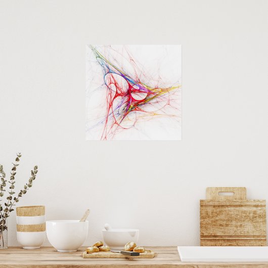 Dreieck-Netzwerk - Poster (Küche)