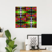 Dreieck-Prisma-Gitter 2 Poster (Heimbüro)