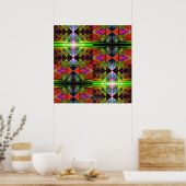 Dreieck-Prisma-Gitter 2 Poster (Küche)