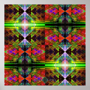 Dreieck-Prisma-Gitter 2 Poster