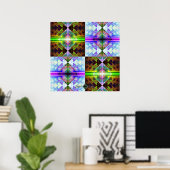 Dreieck-Prisma-Gitter Poster (Heimbüro)