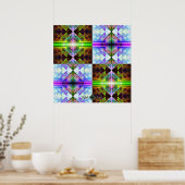 Dreieck-Prisma-Gitter Poster (Küche)