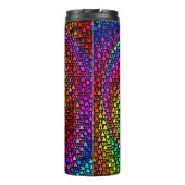 Dreieck-Regenbogen-Thermaltrommel Thermosbecher (Rückseite)