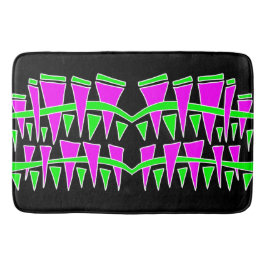 Dreieck-Reihen Rosa grüne Dodle44c Badematte