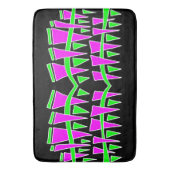 Dreieck-Reihen Rosa grüne Dodle44c Badematte (Vorderseite Vertikal)