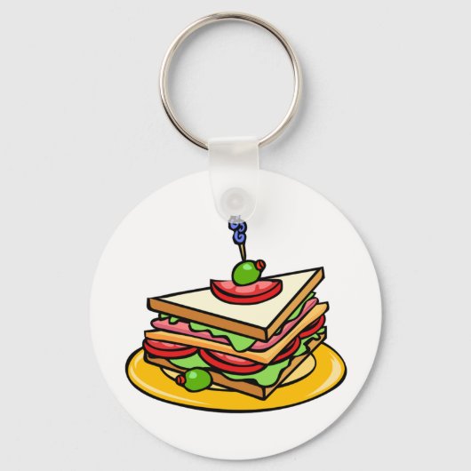 Dreieck-Sandwich-Schlüsselanhänger Schlüsselanhänger (Vorderseite)