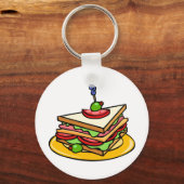 Dreieck-Sandwich-Schlüsselanhänger Schlüsselanhänger (Vorderseite)