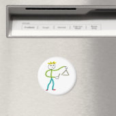 Dreieck spielender Stickman Magnet (In Situ (Geschirrspüler))