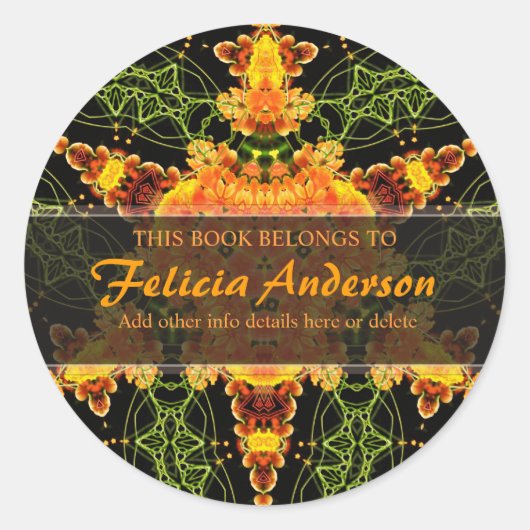 Dreieck-Stern: Runder künstlerischer Runder Aufkleber (Vorderseite)