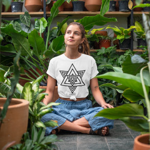 Dreieck Sternlinien T-Shirt