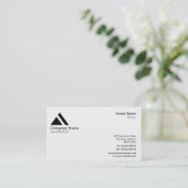 Dreieck-Symbol/Logo - Weiß Visitenkarte (Stehend Vorderseite)