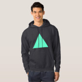 Dreieck - Türkis Hoodie (Vorne ganz)