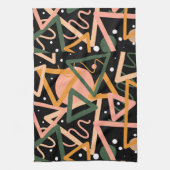 Dreieck und Kreise Geschirrtuch (Vertikal)