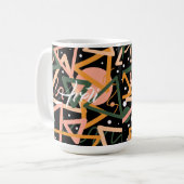 Dreieck und Kreise Kaffeetasse (Vorderseite Links)