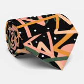 Dreieck und Kreise Krawatte (Gerollt)