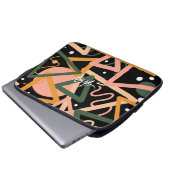 Dreieck und Kreise Laptopschutzhülle (Vorne Knopf)