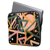 Dreieck und Kreise Laptopschutzhülle (Vorderseite Links)
