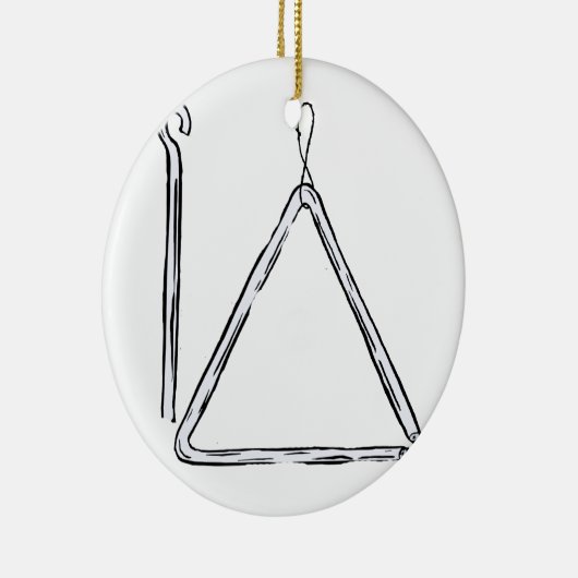 Dreieck-und Schläger-Grafik Schwarzweiss Keramik Ornament (Rechts)