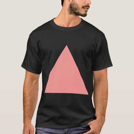 Dreieck - Weichrosa T-Shirt (Vorderseite)