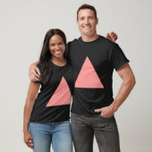 Dreieck - Weichrosa T-Shirt (Unisex)