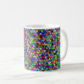 Dreiecke 11oz-Tasse Kaffeetasse (VorderseiteRechts)