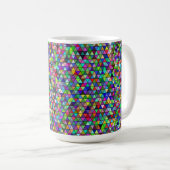 Dreiecke 15oz-Tasse Kaffeetasse (VorderseiteRechts)