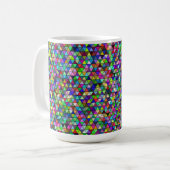 Dreiecke 15oz-Tasse Kaffeetasse (Vorderseite Links)