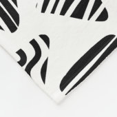 Dreiecke 240121 - Schwarz und Weiß Fleecedecke (Ecke)