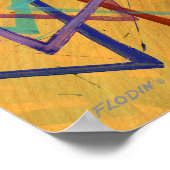Dreiecke, Abstrakt, geometrisch - Poster (Ecke)