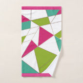 Dreiecke abstrakte geometrische Geometrie Badhandtuch Set (Handtuch)