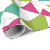 Dreiecke abstrakte geometrische Geometrie Geschenkpapier (Rolleneckpunkt)