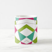 Dreiecke abstrakte geometrische Geometrie Kaffeetasse (Mittel)
