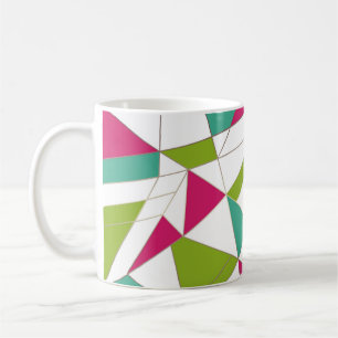 Dreiecke abstrakte geometrische Geometrie Kaffeetasse