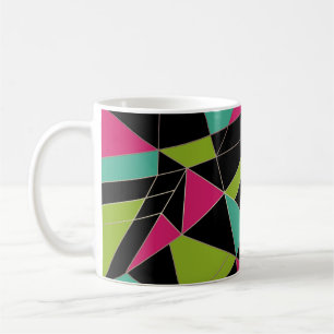 Dreiecke abstrakte geometrische Geometrie Kaffeetasse