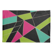 Dreiecke abstrakte geometrische Geometrie Kissenbezug (Rückseite)