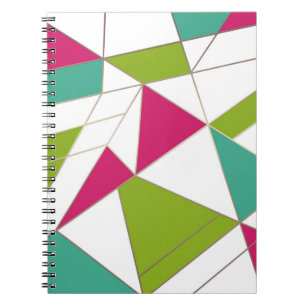 Dreiecke abstrakte geometrische Geometrie Notizblock