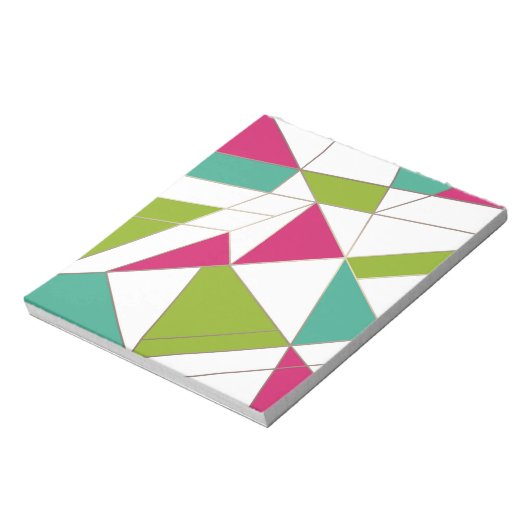 Dreiecke abstrakte geometrische Geometrie Notizblock (Rotiert)
