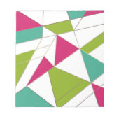 Dreiecke abstrakte geometrische Geometrie Notizblock (Vorderseite)
