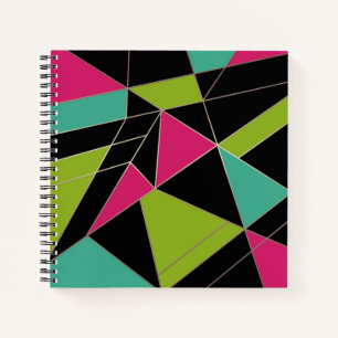 Dreiecke abstrakte geometrische Geometrie Notizblock