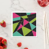 Dreiecke abstrakte geometrische Geometrie Serviette (Beispiel)