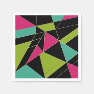 Dreiecke abstrakte geometrische Geometrie Serviette