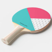 Dreiecke Abstraktes Muster Tischtennis Schläger (Vorderseite)