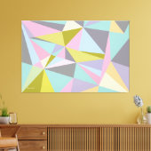 Dreiecke auf meinem Kopf gesteppte Leinwand drucke (Insitu (Wohnzimmer))