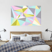 Dreiecke auf meinem Kopf gesteppte Leinwand drucke (Insitu (Schlafzimmer))