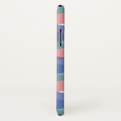 Dreiecke aus Blau und Korallen Case-Mate iPhone Hülle (Hinten/Rechts)